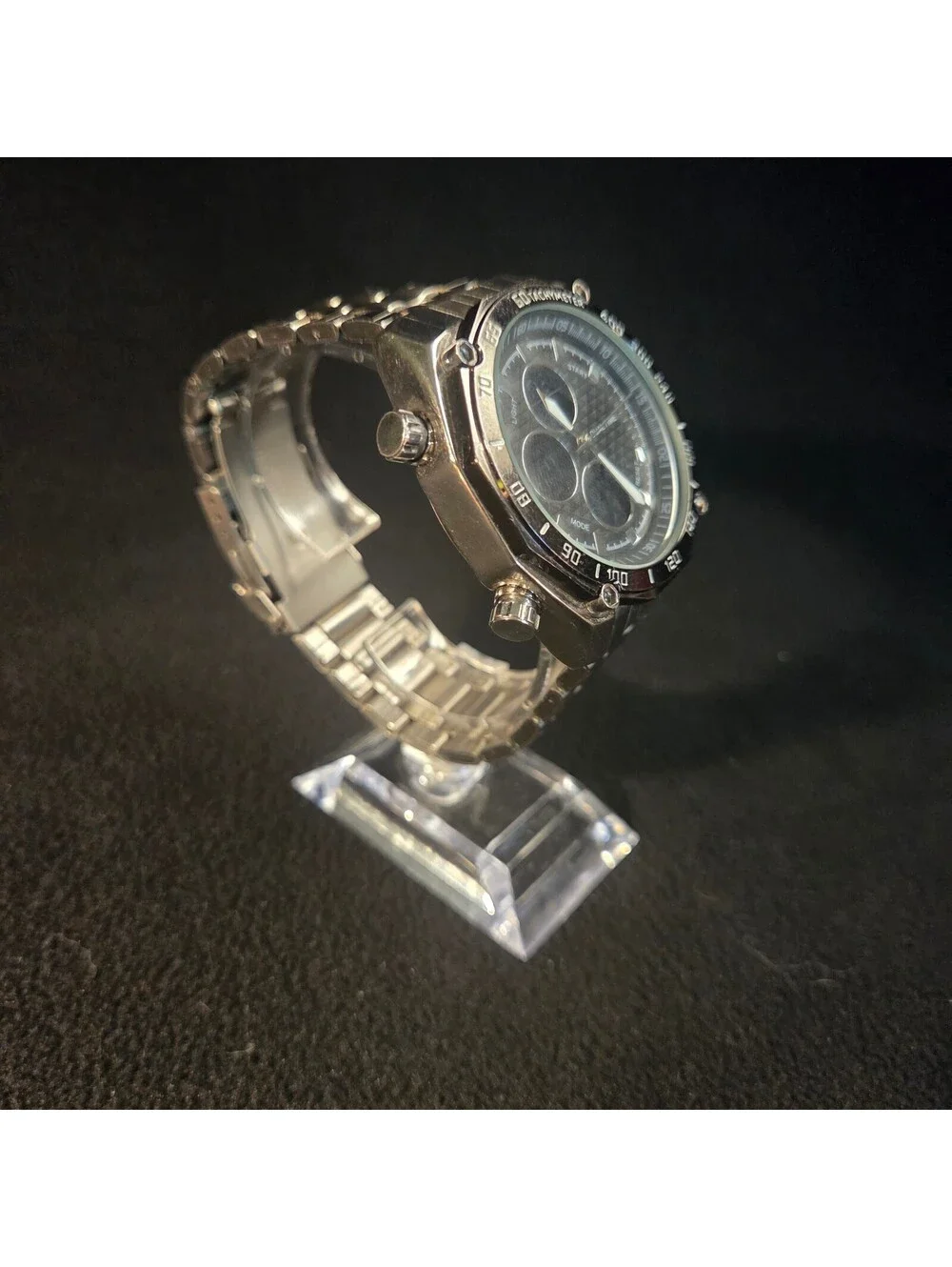 Skmei 1302 Stylish Dual Time Chronograph Watch – Stainless Steel Sport Design